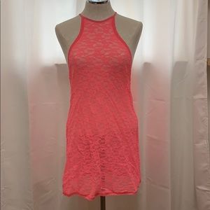 Victoria’s Secret Hot Pink Lace Dress Large